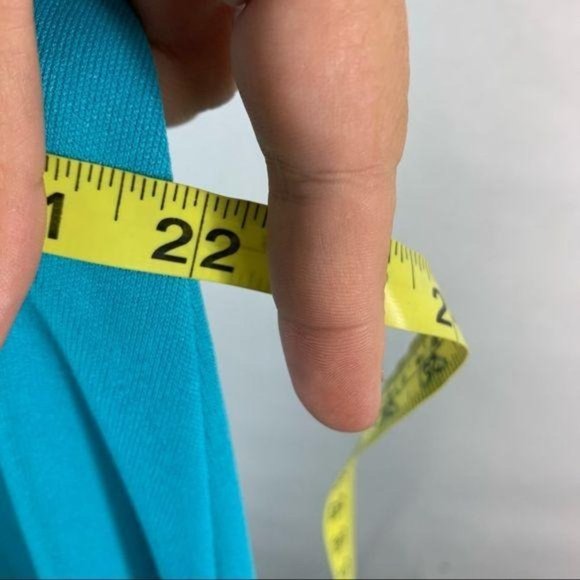 Vintage 60s Blue Full Length Casual House Dress Large - Picture 7 of 13